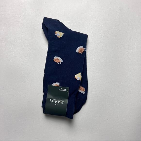 J.Crew Men's Thanksgiving Theme Graphic Design Trouser Socks Onesize - Picture 5 of 10